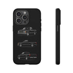 Black Silverado Classic Pickup Tough Phone Case for Chevy Truck Fans