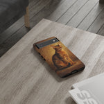 Abyssinian Warm Ticked Portrait Art Tough Phone Case
