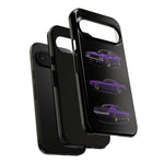 Cuda Phone Case Purple, Three-View Vector Tough Cover, Gift