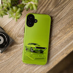 Green Cuda Muscle Car phone case for Gear Heads