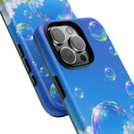 Bubbles Over Grass phone case | Tough Cover