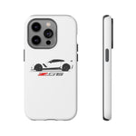 White C7 Z06 Phone Case for Chevy Vette Fans, Tough Cover