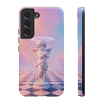 Praying Cherub Statue halo Vaporwave Aesthetic phone case