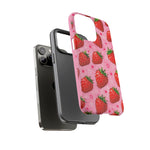 Retro Strawberry Y2K Art Tough Phone Case