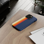 Retro Rainbow Stripe Phone Case | Tough Phone Case