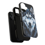 Siberian Husky Geometric Diamond Art Tough Phone Case