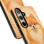 Pomeranian Tiny Fox Fluffy Art Tough Phone Case