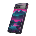2 Rounds Canada Retina Artwork Vaporwave Phone Case – Landscape Aesthetic