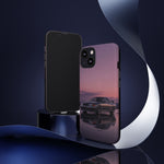 Sunset Skyline GT-R R32 phone case | car reflection, purple dusk