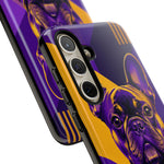 French Bulldog Pop-Art Portrait Tough Phone Case - Purple Gold