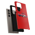 Red Classic Corvette C1 Illustration phone case | Retro Car Tough Case