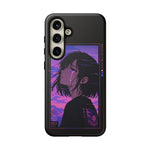 Melancholy Anime Girl Phone Case Vaporwave Tough Case