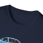1965 Mustang Fastback T-Shirt | Vintage Car Illustration, Retro Racing