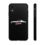 1970 Camaro Z28 White Silhouette Tough Phone Case Cover Gift