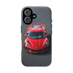 Red C8 Z06 Track Wing Tough Phone Case Cover Gift Art