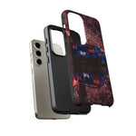 R35 GT-R Cherry Blossom Night Tough Phone Case - Wet Reflection