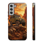 Land Cruiser FJ40 Classic 4x4 Red Rock Canyon Art Tough Phone Case