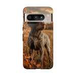 German Wirehaired Pointer Autumn Art Tough Phone Case