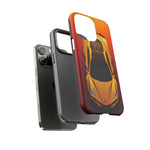 Z06 Corvette Phone Case, Yellow Top-Down Duotone Gradient Cover