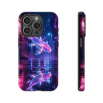 Neon Koi Reflection Vaporwave phone case | Tough Cover