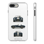 1966 Cobra Blue White Stripe Roadster Tough Phone Case Cover