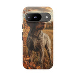 German Wirehaired Pointer Autumn Art Tough Phone Case