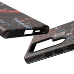 Red FD RX-7 Blossom Alley Tough Phone Case - Rain-Slicked Night