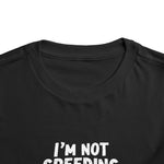 Funny I'm Not Speeding I'm Qualifying Challenger Toddler T-Shirt Tee