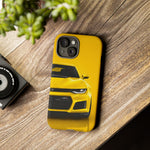Yellow Camaro Phone Case, ZL1 American Muscle Car Tough Cover for Chevy Owners
