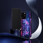 Neon Koi Reflection Vaporwave phone case | Tough Cover