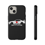 R34 Skyline Japanese Flag Race Car Phone Case | JDM GT-R Tough Cover