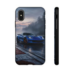 Elkhart Lake Blue C7 Track Attack Dawn Tough Phone Case