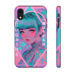 Neon Cyber Geisha phone case | Tough Case
