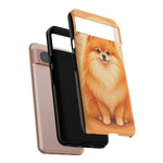 Pomeranian Tiny Fox Fluffy Art Tough Phone Case