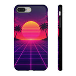 Classic Grid Sunset Vaporwave Art Tough Phone Case