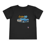 Custom 10 Blue Pickup Truck Graphic Toddler T-Shirt Vintage Chevy Tee