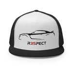 GTR R35 Outline Art Skyline GT-R JDM Custom Embroidered 5 Panel Trucker Cap Snapback Hat