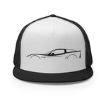 Corvette C6 Outline 6th Gen Vette Owner Custom Embroidered 5 Panel Trucker Cap Snapback Hat