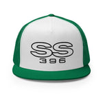 SS 396 Chevy Engine Muscle Car Owner Custom Embroidered 5 Panel Trucker Cap Snapback Hat