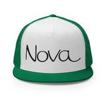 1969 Chevy Nova Emblem Script Muscle Car Custom Embroidered 5 Panel Trucker Cap Snapback Hat