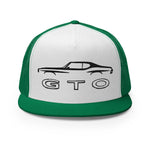 GTO American Muscle Car Collector Classic Cars Owner Custom Embroidered 5 Panel Trucker Cap Snapback Hat