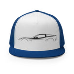 Corvette C6 Outline 6th Gen Vette Owner Custom Embroidered 5 Panel Trucker Cap Snapback Hat