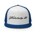 Fairlady Z Emblem Script Datsun 240z 280z Vintage JDM Car Custom Embroidered 5 Panel Trucker Cap Snapback Hat