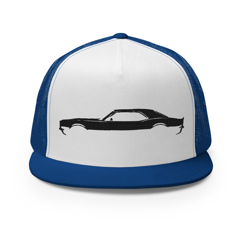 1969 Chevy Camaro SS RS American Muscle Car Custom Embroidered 5 Panel Trucker Cap Snapback Hat