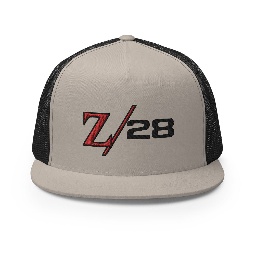 Chevy Camaro Z28 1969 Z/28 Emblem Muscle Car Owner Custom Embroidered 5 Panel Trucker Cap Snapback Hat