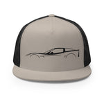 Corvette C6 Outline 6th Gen Vette Owner Custom Embroidered 5 Panel Trucker Cap Snapback Hat