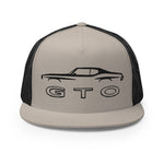 GTO American Muscle Car Collector Classic Cars Owner Custom Embroidered 5 Panel Trucker Cap Snapback Hat