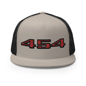 Chevelle Chevy 454 Emblem Big Block Engine Mechanics Custom Embroidered 5 Panel Trucker Cap Snapback Hat