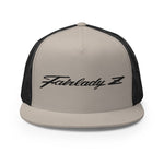 Fairlady Z Emblem Script Datsun 240z 280z Vintage JDM Car Custom Embroidered 5 Panel Trucker Cap Snapback Hat