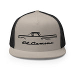 Chevy El Camino First Gen 1959 - 1960 American Classic CarCustom Embroidered 5 Panel Trucker Cap Snapback Hat